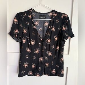 Reformation short sleeve blouse